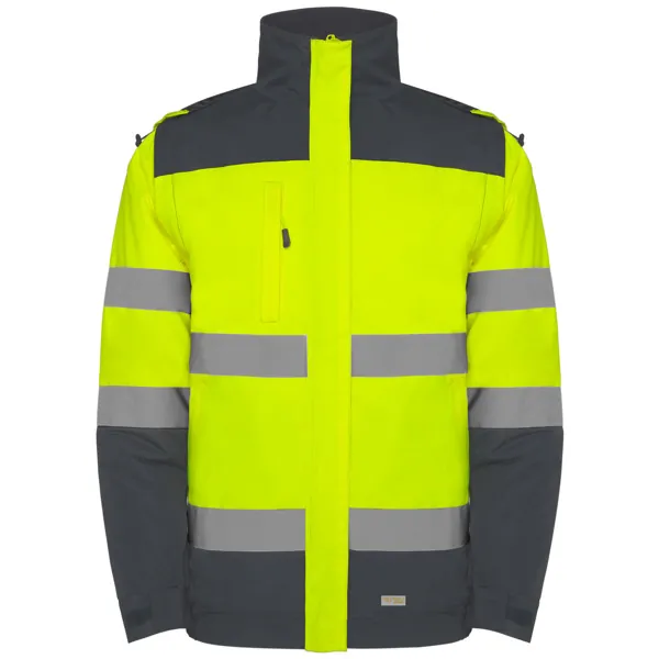 Parka reflectorizantă bărbați Epsylon — culoarea Plumb / Galben fluor, imagine produs