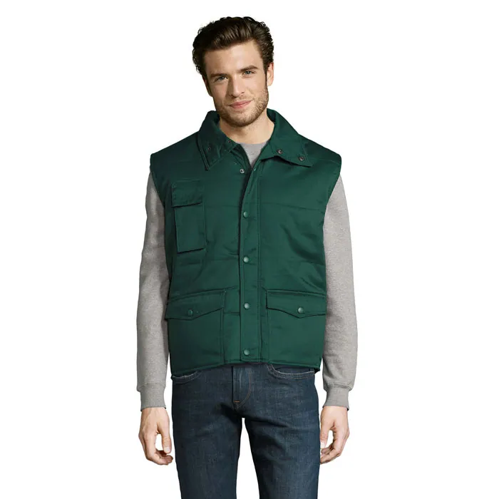 Vestă bărbați EQUINOX PRO — culoarea Verde sticlă, față