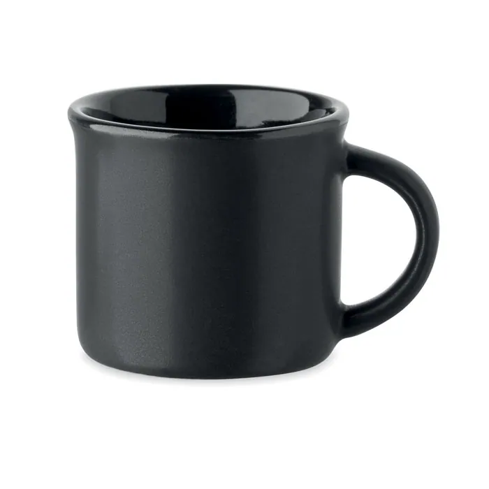Cană ceramică ESPRES — culoarea Negru, față