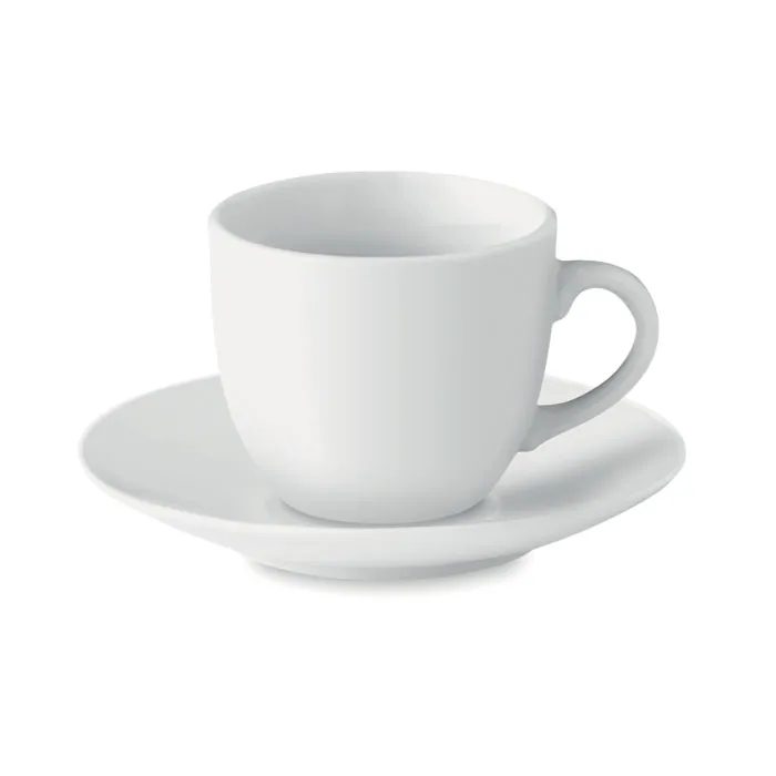 Cană expresso ESPRESSO — culoarea Alb, față