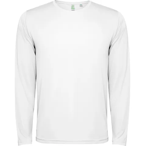 Tricou cu mânecă lungă unisex Estoril — culoarea Alb, imagine produs