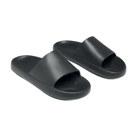 Papuci EVASLIDE — culoarea Negru, față