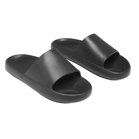 Papuci EVASLIDE — culoarea Negru, față