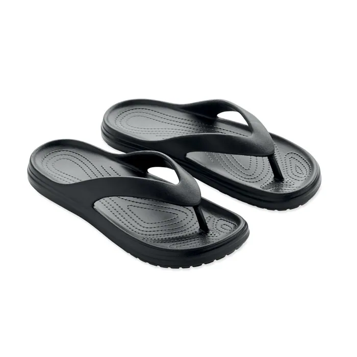 Papuci EVASLIP — culoarea Negru, față