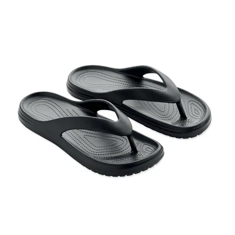 Papuci EVASLIP — culoarea Negru, față