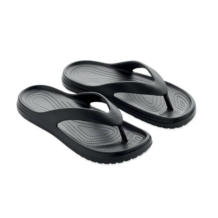 Papuci EVASLIP — culoarea Negru, față