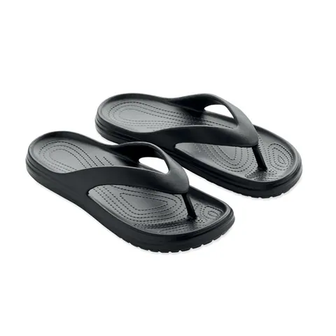 Papuci EVASLIP — culoarea Negru, față