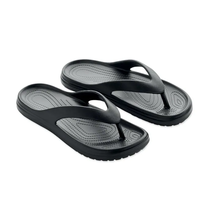 Papuci EVASLIP — culoarea Negru, față