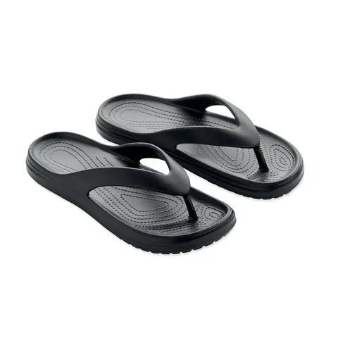 Papuci EVASLIP — culoarea Negru, față