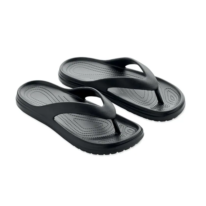 Papuci EVASLIP — culoarea Negru, față