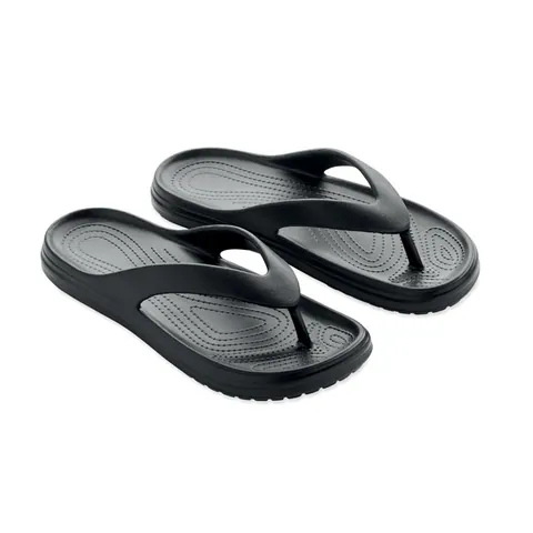 Papuci EVASLIP — culoarea Negru, față