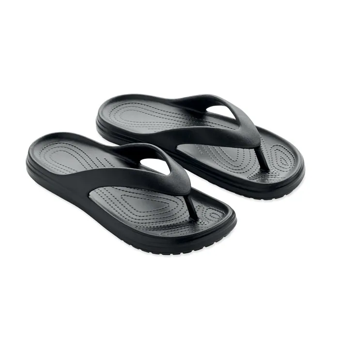 Papuci EVASLIP — culoarea Negru, față