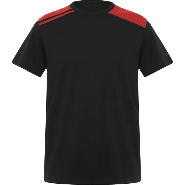 Tricou bărbați Expedition — culoarea Negru / Roșu, imagine produs