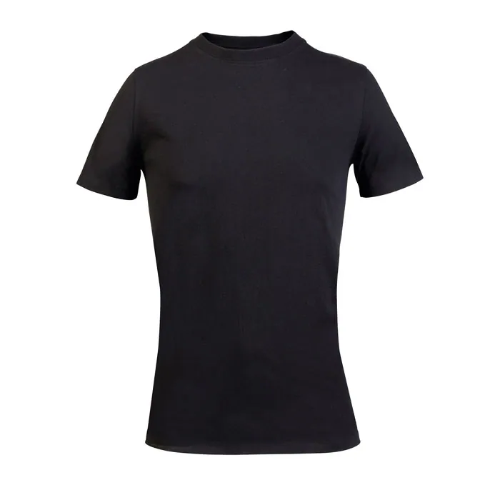 Tricou unisex EXPLORER — culoarea Negru reciclat, față