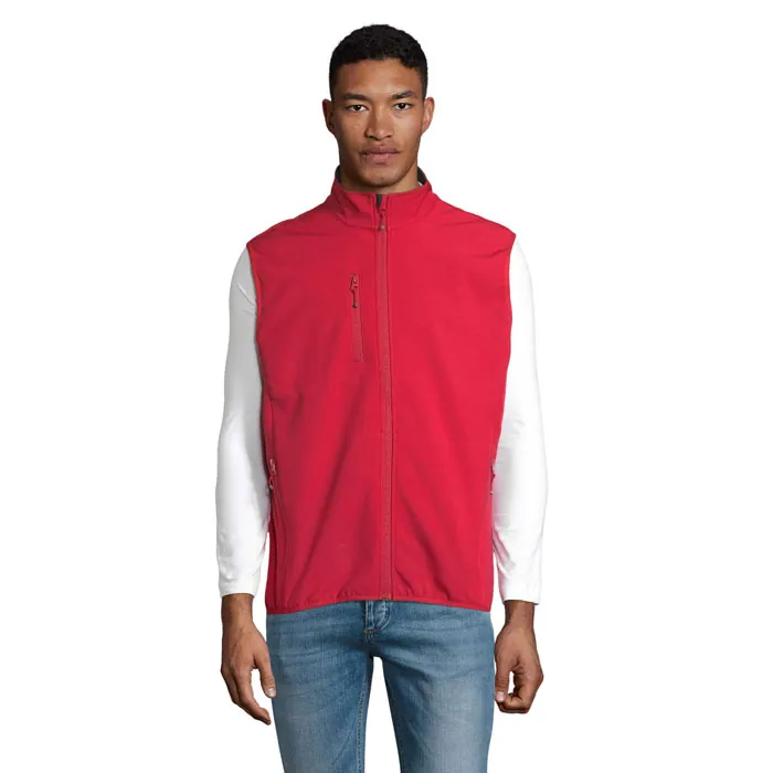 Jachetă softshell bărbați FALCON BW — culoarea Roșu piper, față