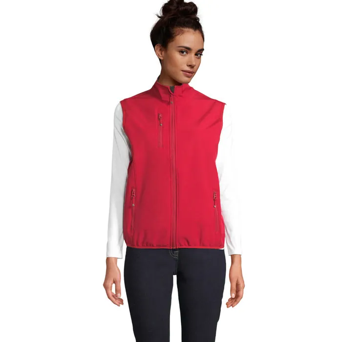 Jachetă softshell damă FALCON BW — culoarea Roșu piper, față