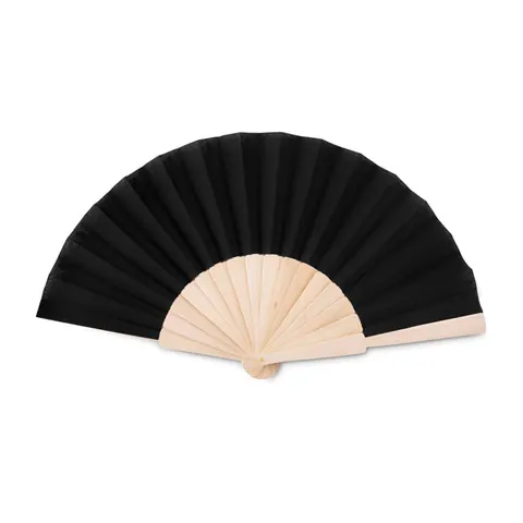 Evantai FANNY WOOD — culoarea Negru, față