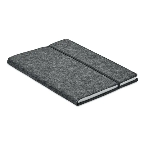 Caiet cu copertă moale FELTBOOK — culoarea Gri piatră, față