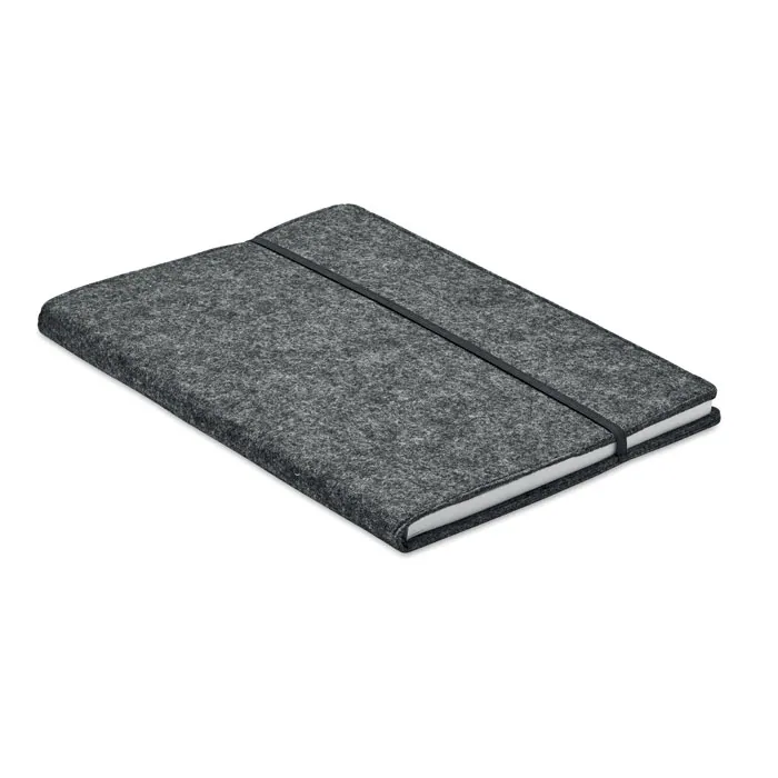 Caiet cu copertă moale FELTBOOK — culoarea Gri piatră, față