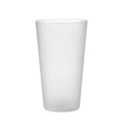 Cană FESTA LARGE — culoarea Alb transparent, față