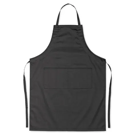 Șorț FITTED KITAB GRANADA — culoarea Negru, față