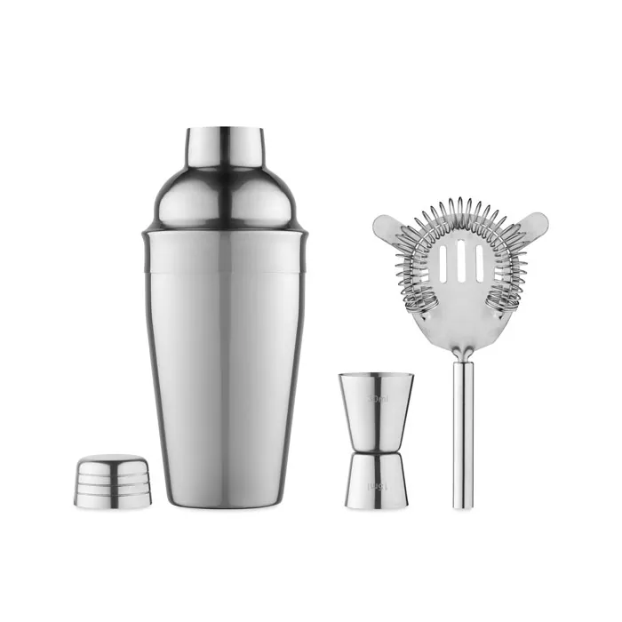 Set de cocktail FIZZ — culoarea Argint strălucitor, față