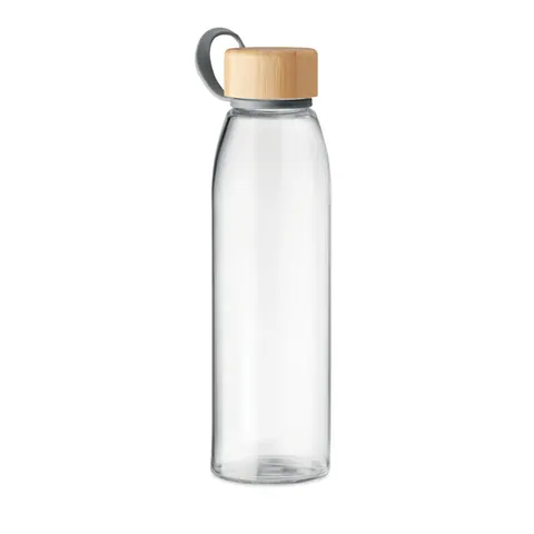 Sticlă de apă din sticlă FJORD WHITE — culoarea Transparent, față