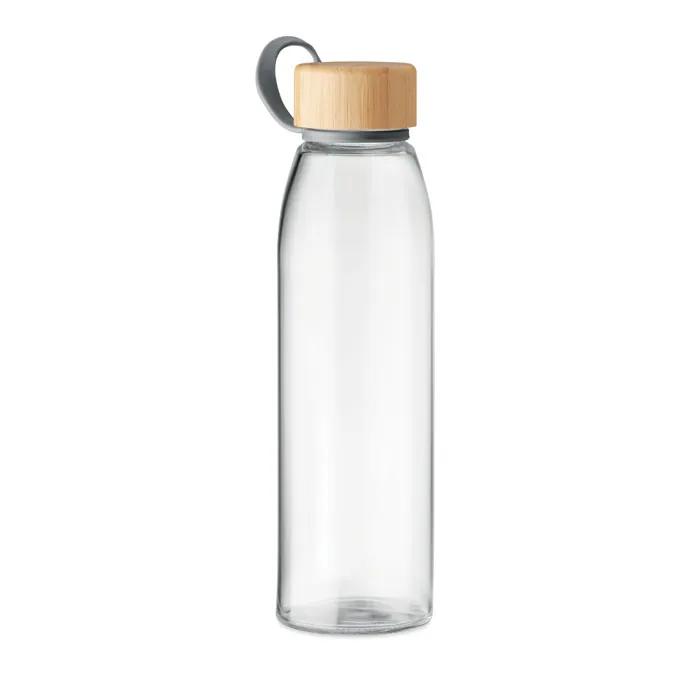 Sticlă de apă din sticlă FJORD WHITE — culoarea Transparent, față