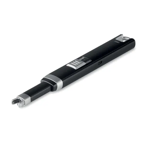 Brichetă mare USB FLASMA PLUS — culoarea Negru, față