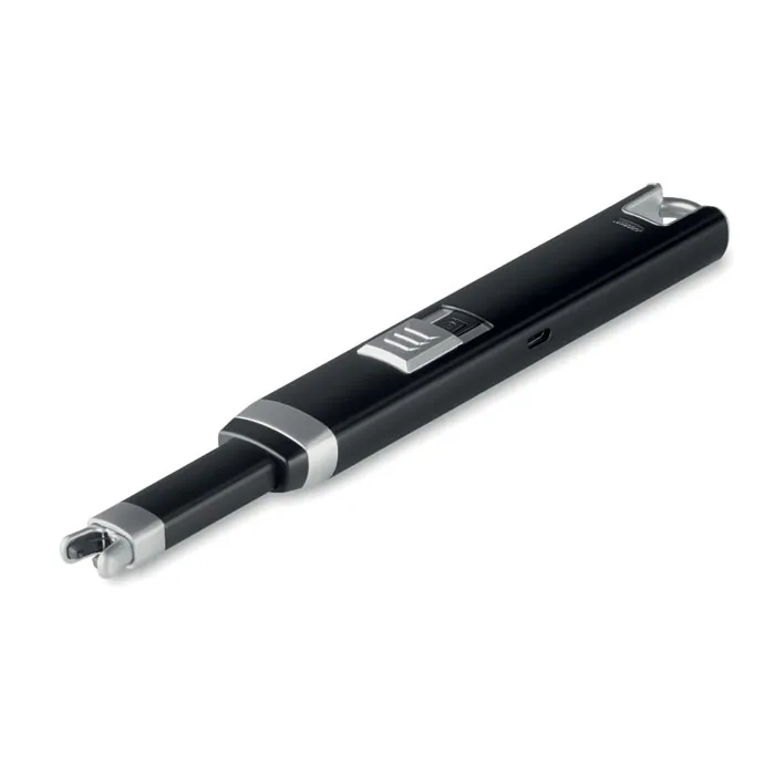 Brichetă mare USB FLASMA PLUS — culoarea Negru, față