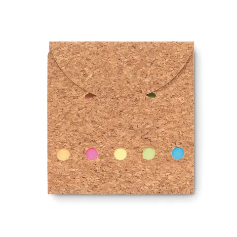 Bloc notițe FOLDCORK — culoarea Bej, față