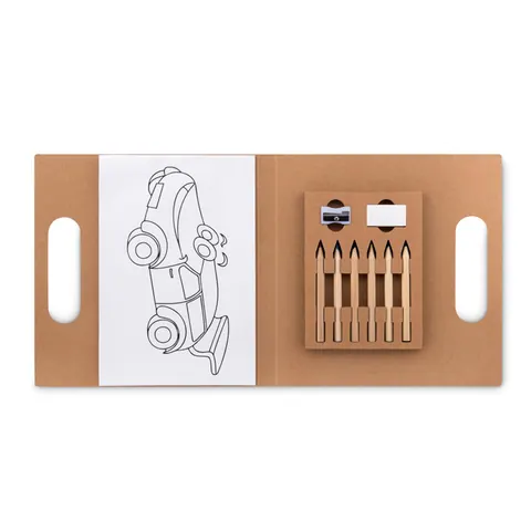 Set de colorat FOLDER2 GO — culoarea Bej, față