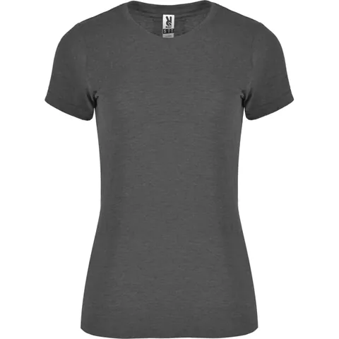 Tricou damă Fox — culoarea Negru melanj, imagine produs