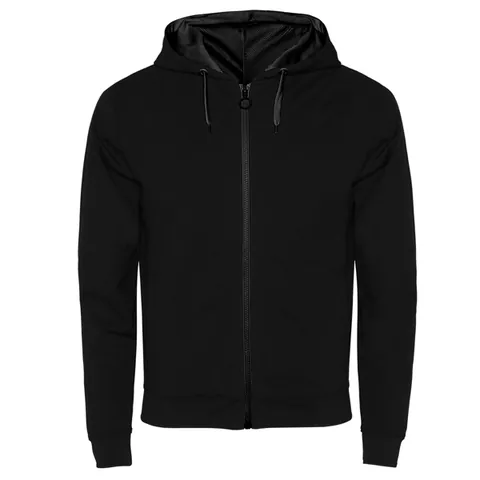 Hanorac cu glugă bărbați Fuji — culoarea Negru, imagine produs