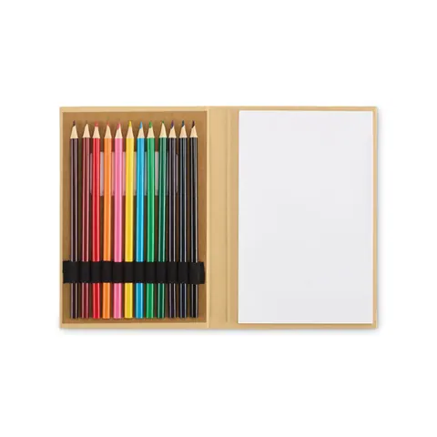 Set de colorat FUNSKETCH — culoarea Bej, față