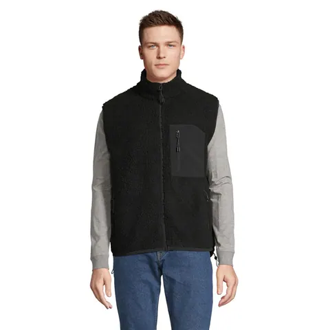 Vestă unisex FURY BW — culoarea Gri carbon / Negru, față