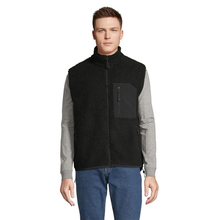 Vestă unisex FURY BW — culoarea Gri carbon / Negru, față