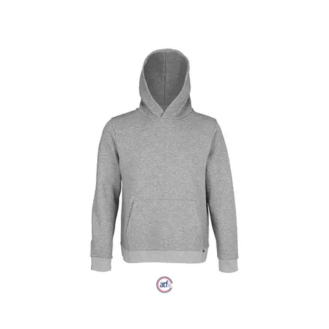 Pulover unisex GABRIEL — culoarea Gri melanj, față