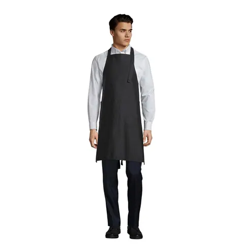 Șorț unisex GALA — culoarea Negru, față