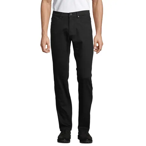 Pantaloni bărbați GASPARD — culoarea Negru intens, față