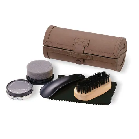 Set elegant de voiaj GENTLEMAN — culoarea Maro, față