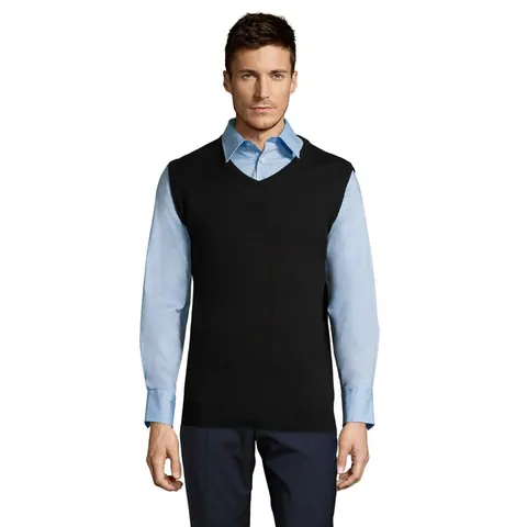 Pulover unisex GENTLEMEN — culoarea Negru, față