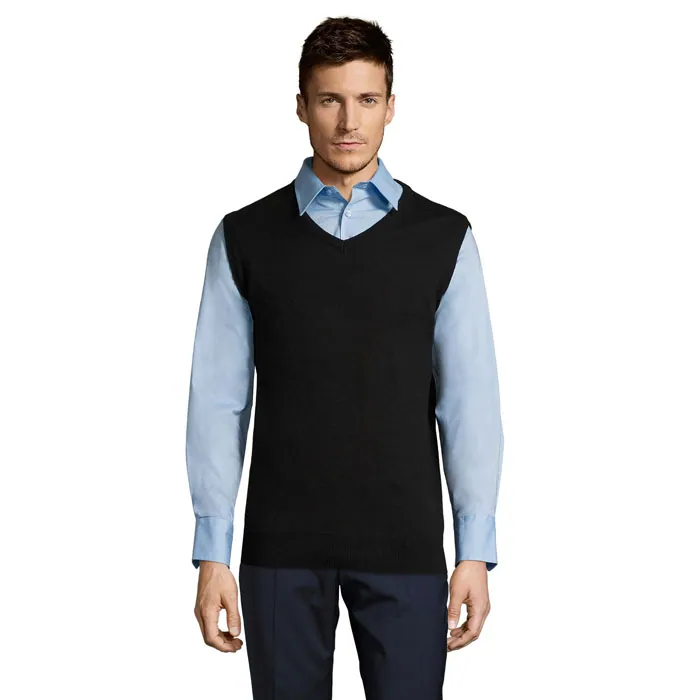 Pulover unisex GENTLEMEN — culoarea Negru, față