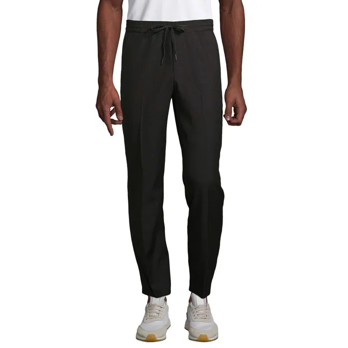 Pantaloni bărbați GERMAIN — culoarea Negru intens, față