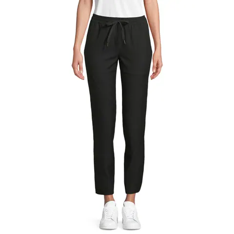 Pantaloni damă GERMAIN — culoarea Negru intens, față