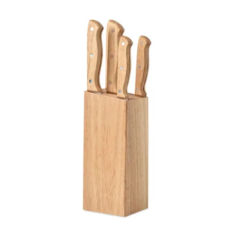 Cuțit de bucătărie GOURMET — culoarea Lemn, față