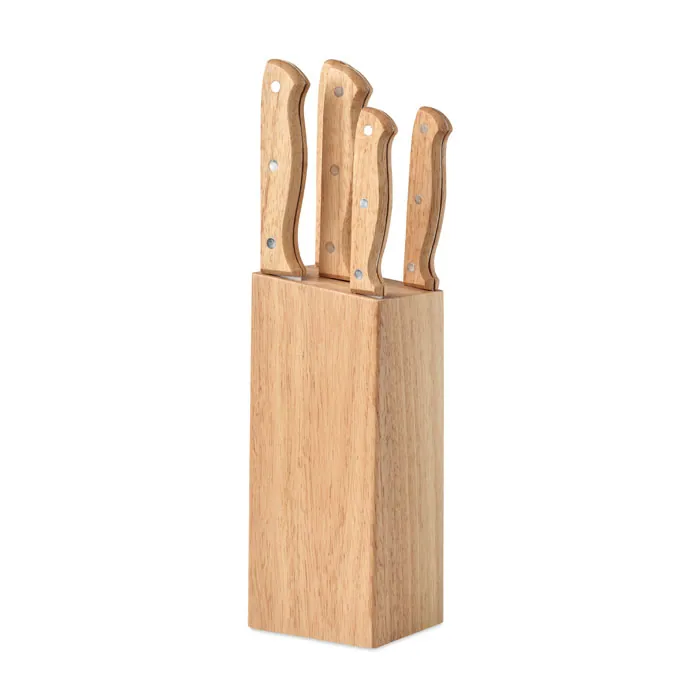 Cuțit de bucătărie GOURMET — culoarea Lemn, față
