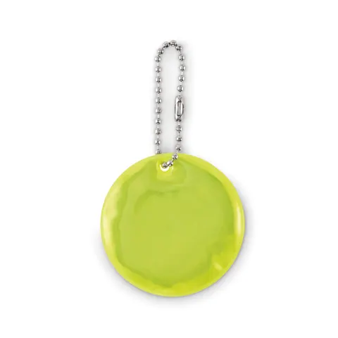 Breloc reflectorizant GRIN — culoarea Galben neon, față