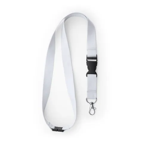 Lanyard Guest — culoarea Alb, imagine produs