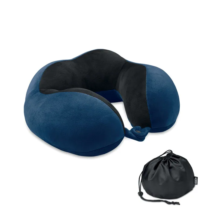 Pernă de călătorie HEDREST — culoarea Albastru, față